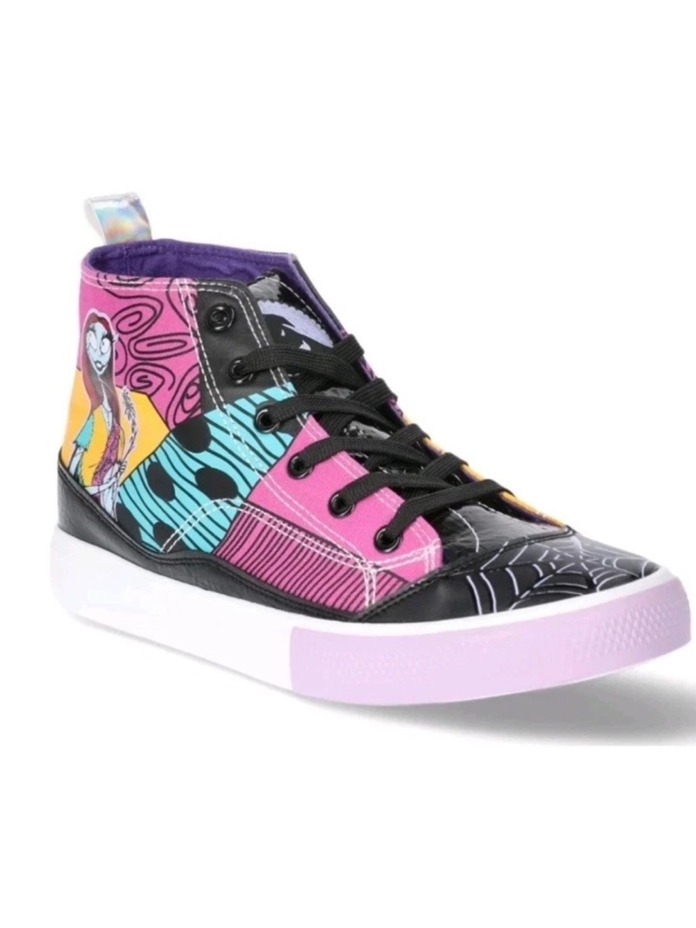 Nightmare Before Christmas Colorful Graphic High-Top Sneakers NWT Size 6 - Picture 2 of 11